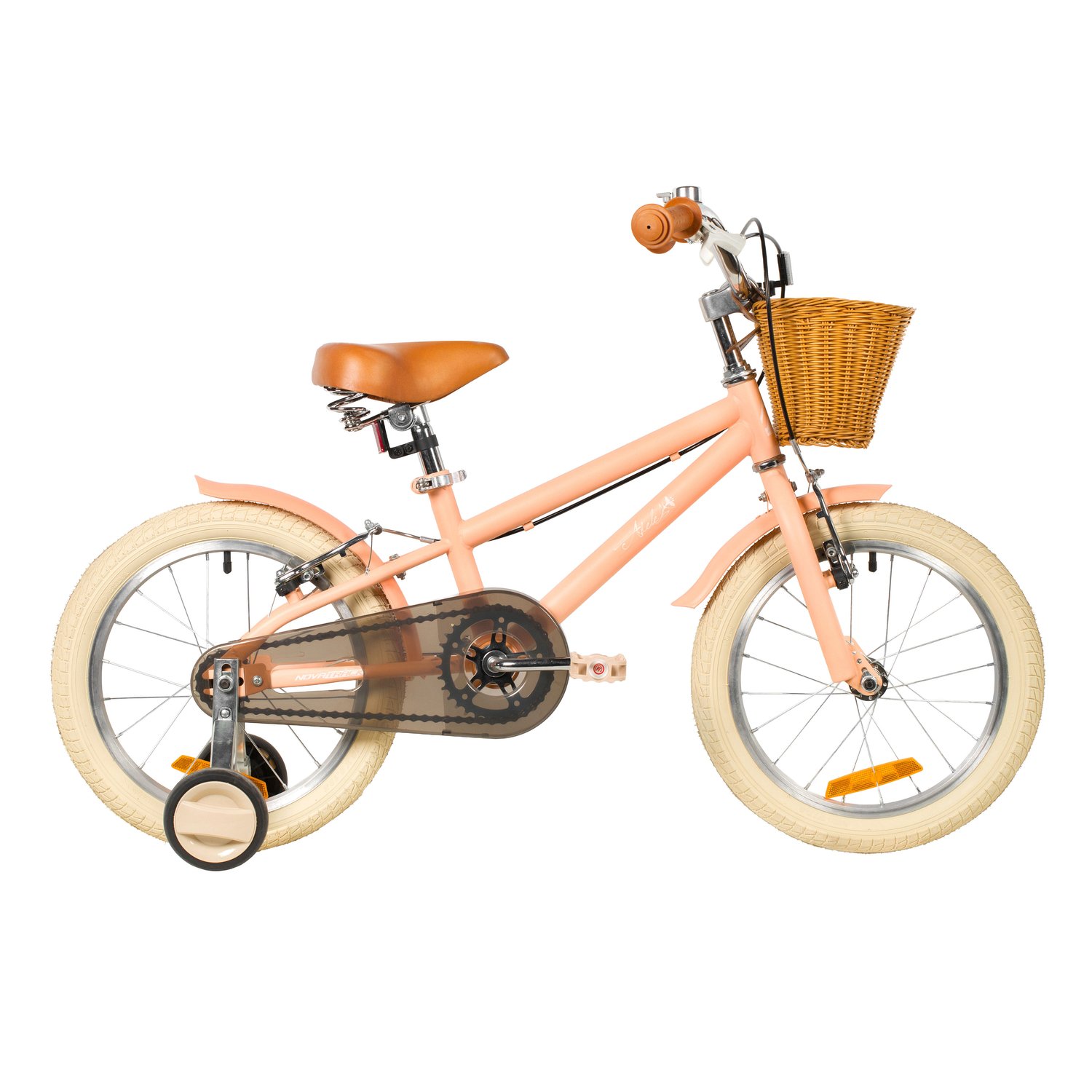 Велосипед Novatrack Adele 14 (2026) (98-110 см), персиковый