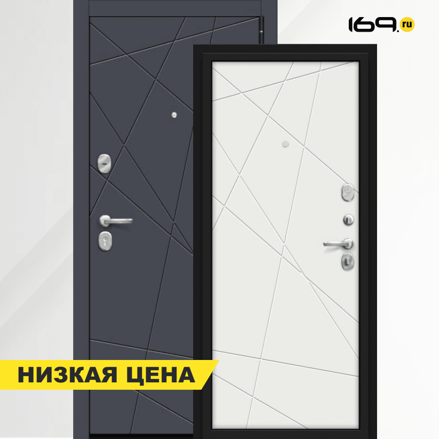 Входная дверь el’PORTA (Portika) Porta S-3P 15.15 Graphite Pro/Super White