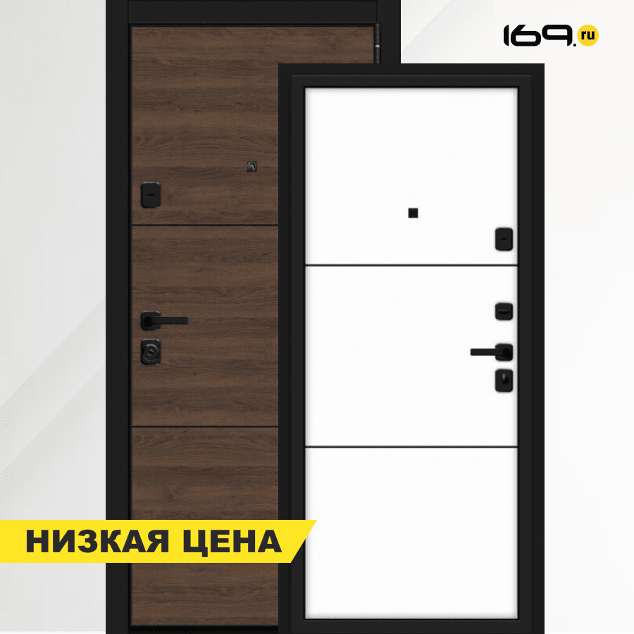 Входная дверь el’PORTA (Portika) Porta M-3P П50/50 (AB-4) Tobacco Greatwood/Silky Way