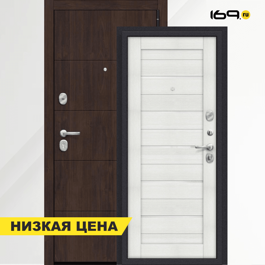 Входная дверь el’PORTA (Portika) Porta S-3P 4/П22 Almon 28/Bianco Veralinga WW
