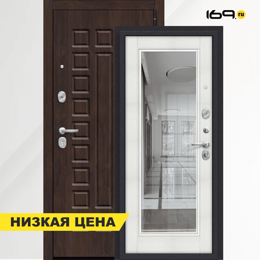 Входная дверь el’PORTA (Portika) Porta S-3P 51/П61 Almon 28/Bianco Veralinga